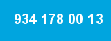 934 178 00 13 934 178 00 13